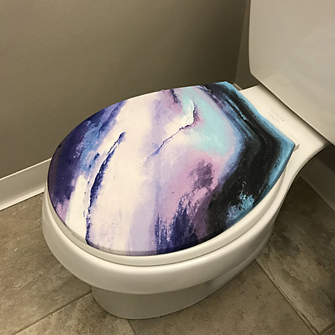 heathers pastel toilet seat lid cover