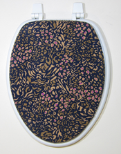 floral toilet seat lid cover