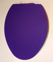 Solid purple spandex bathroom decor toilet seat lid cover