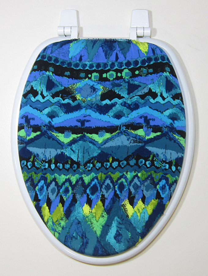 extra long aqua toilet seat lid cover L4T2B