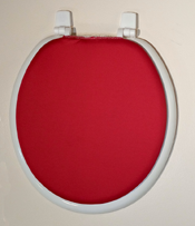 solid red  toilet seat lid cover