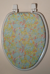 pretty pastels toilet seat lid cover