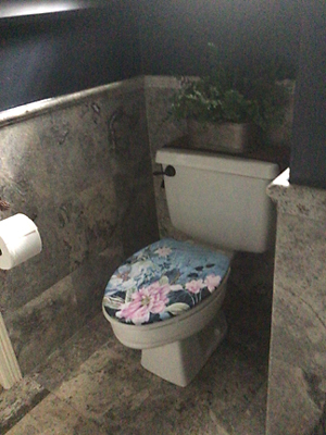 brendas toilet lid cover with flowers