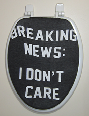 breaking news I dont care funny bathroom gift idea toilet seat lid cover