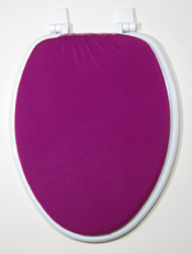 magenta elongated toilet seat lid cover