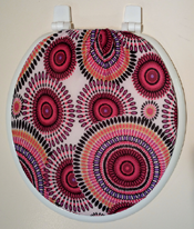 funky pink toilet seat lid cover