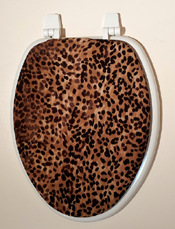 animal print standard  toilet seat lid cover